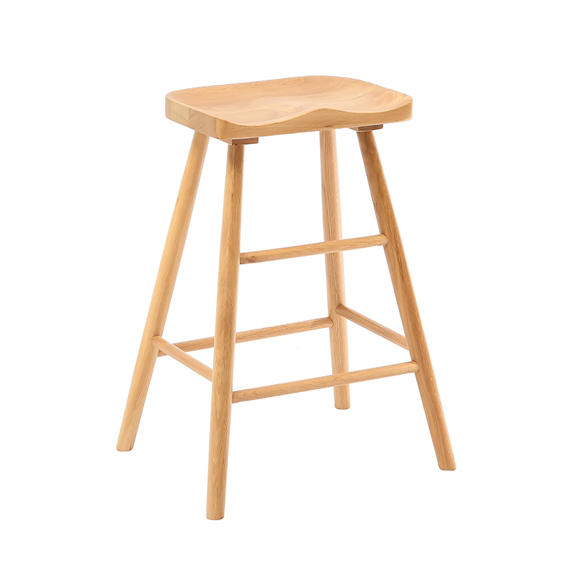 Hip Fitting Seat intinge Wood Bar Stool