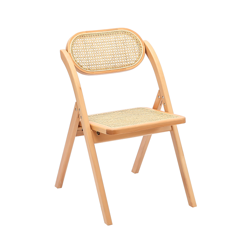 Lignum Cathedra tenens cum Rattan Contact Superficies