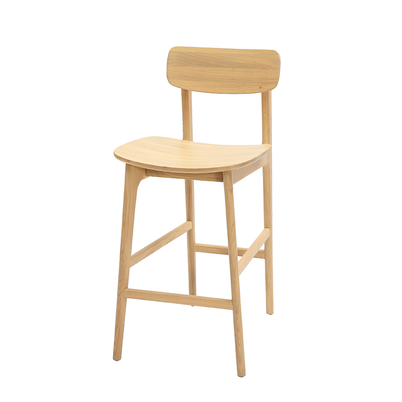 Arcus Sedes intinge lignum Bar Sellam cum Backrest